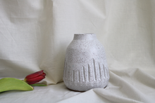 Load image into Gallery viewer, Speckled White Carved Vase (5) (Qty. 1)
