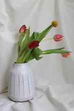 Load image into Gallery viewer, Speckled White Carved Vase (4)
