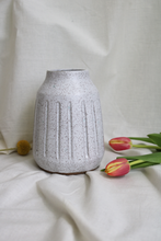 Load image into Gallery viewer, Speckled White Carved Vase (4) (Qty. 1)
