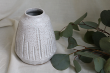 Load image into Gallery viewer, Speckled White Carved Vase (6) (Qty. 1)
