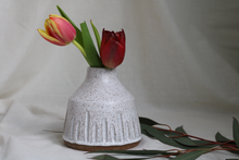 Load image into Gallery viewer, White Speckled Bud Vase (Qty. 1)
